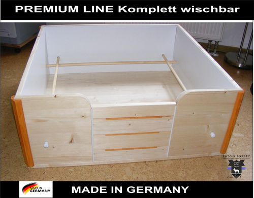 Wurfbox Welpenbox PREMIUM LINE XXL isoliert 160 x 120 x 40 cm