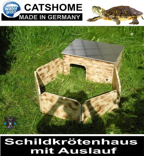 Schildkrötenhaus FLAME 66 x 46 x 32 cm mit Gehege-Set