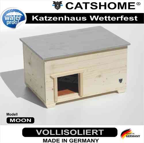 Katzenhaus Design voll isoliert moon wetterfest