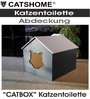 Katzenhaus für Katzentoilette CATBOX Toilettenabdeckung Anthrazit
