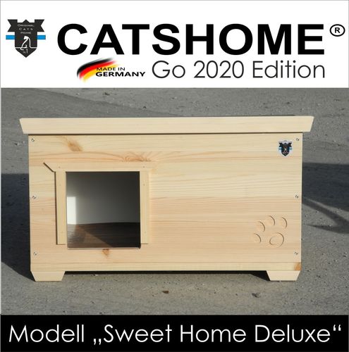 Katzenhaus Catshome Go 2020 Sweet Home DELUXE vollisoliert wetterfest