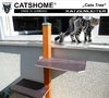 Katzentreppe Katzenleiter CATS-TREE MAHAGONIE für draußen 72 - 504 cm
