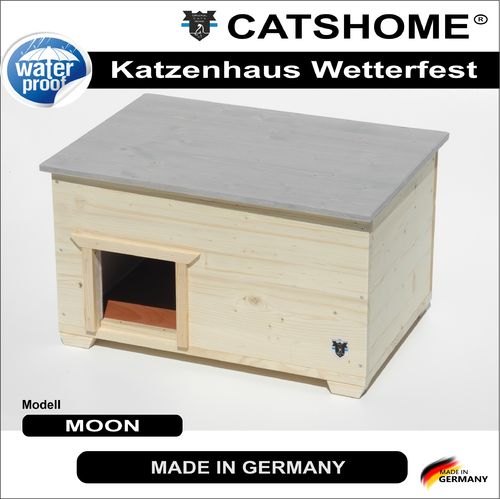 Katzenhaus Katzenhütte Design Boden isoliert moon wetterfest